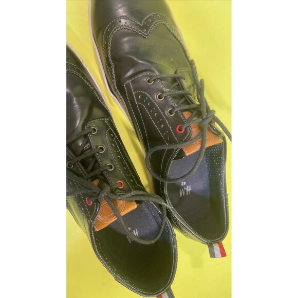 H&M Casual Flat Leather Shoes Lace Up Black Women’s Size 42 (US 9) 842410 - Picture 5 of 6